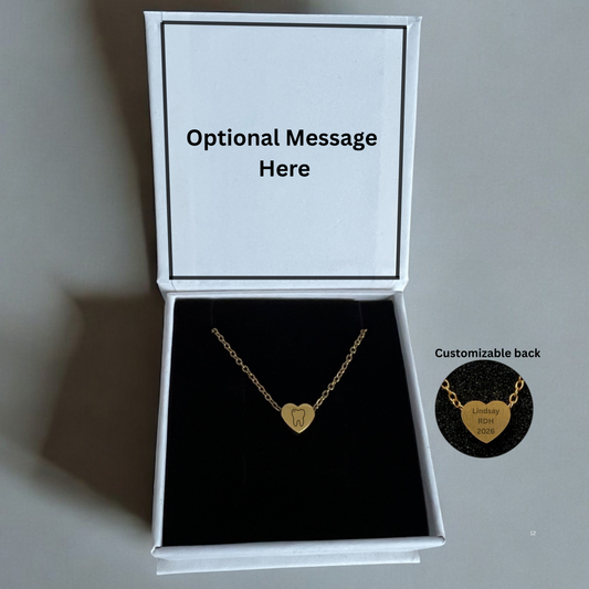 Dainty Heart Tooth Necklace Pendant