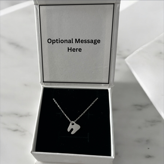 Hollow Heart Tooth Necklace