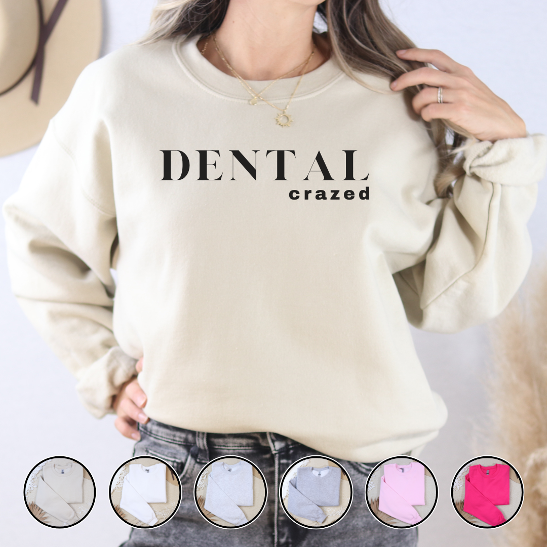 DENTAL crazed Crewneck Sweatshirt