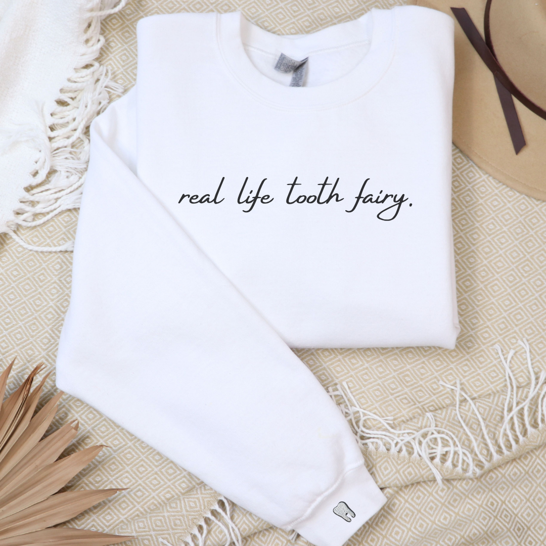 Real Life Tooth Fairy Crewneck Sweatshirt