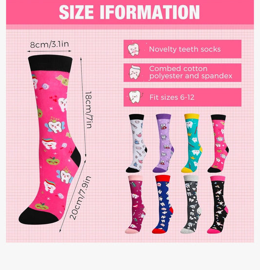 SURPRISE Dental Themed Socks (1pair)
