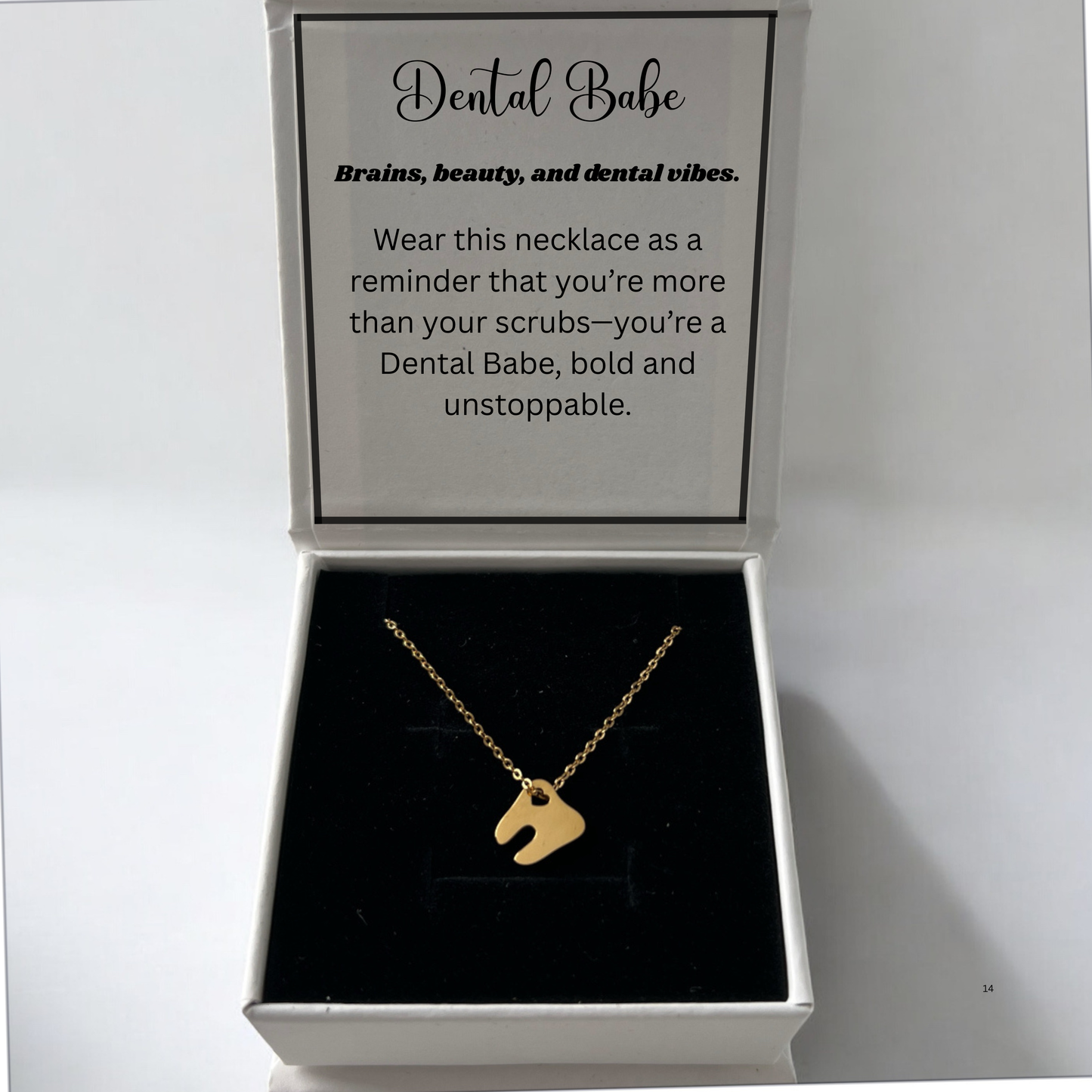 Hollow Heart Tooth Earrings & Necklace Set