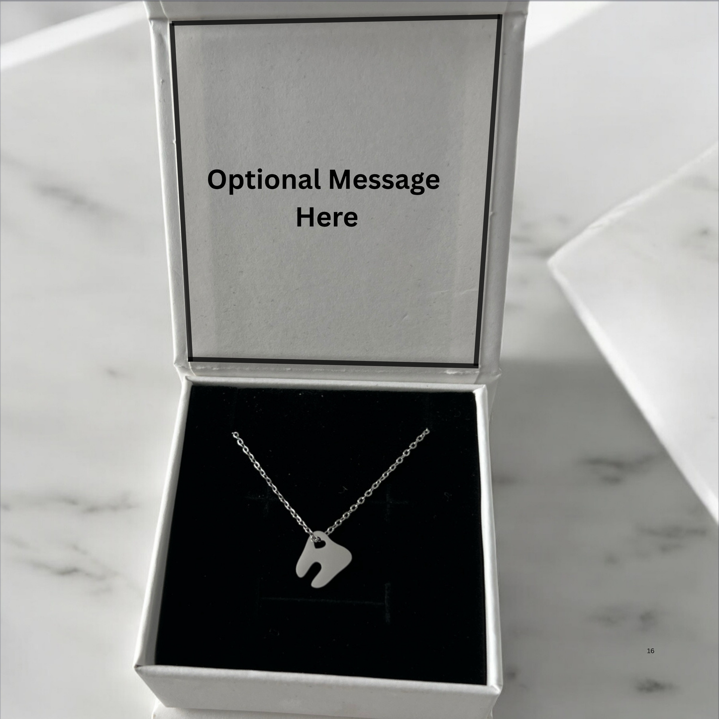 Hollow Heart Tooth Necklace