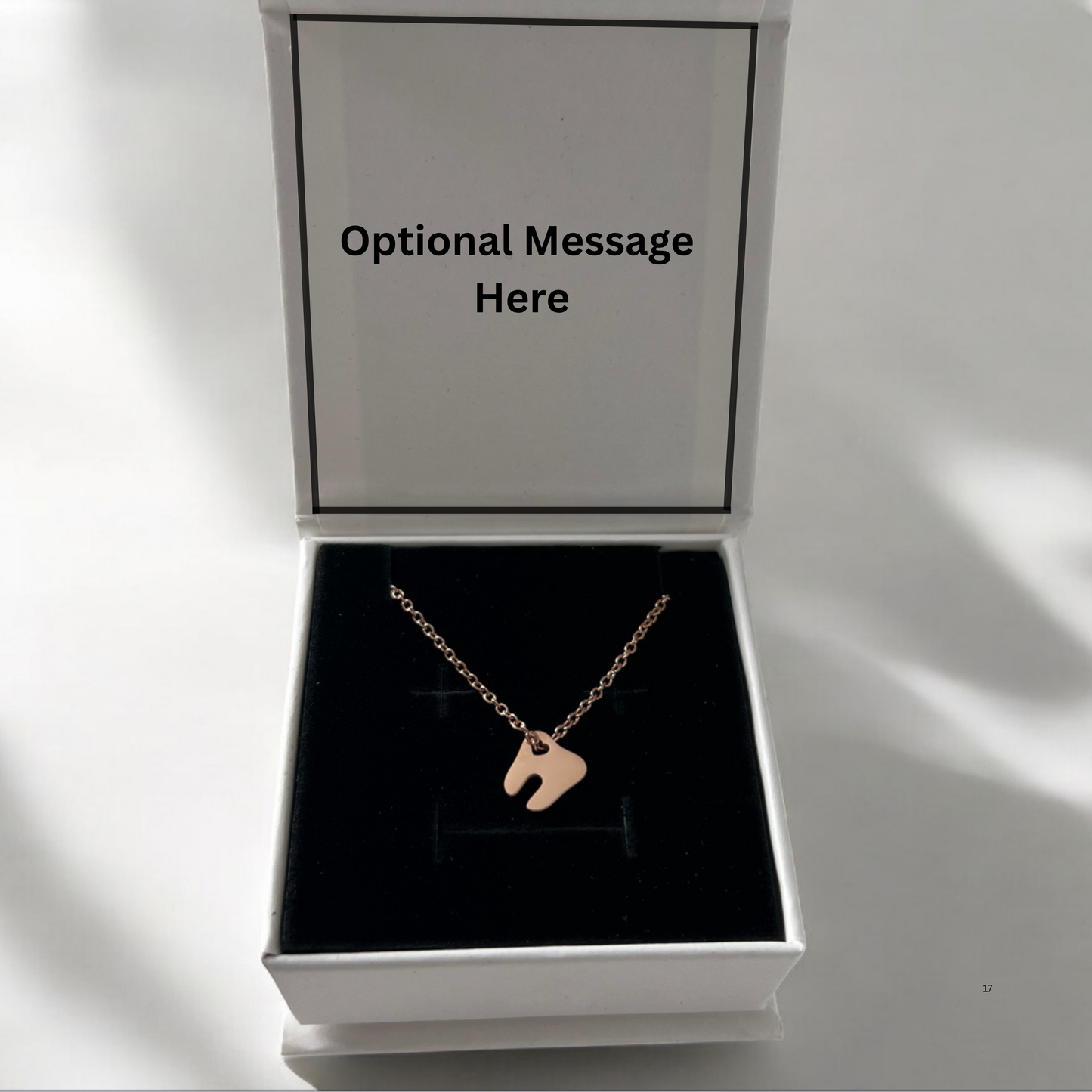 Hollow Heart Tooth Necklace