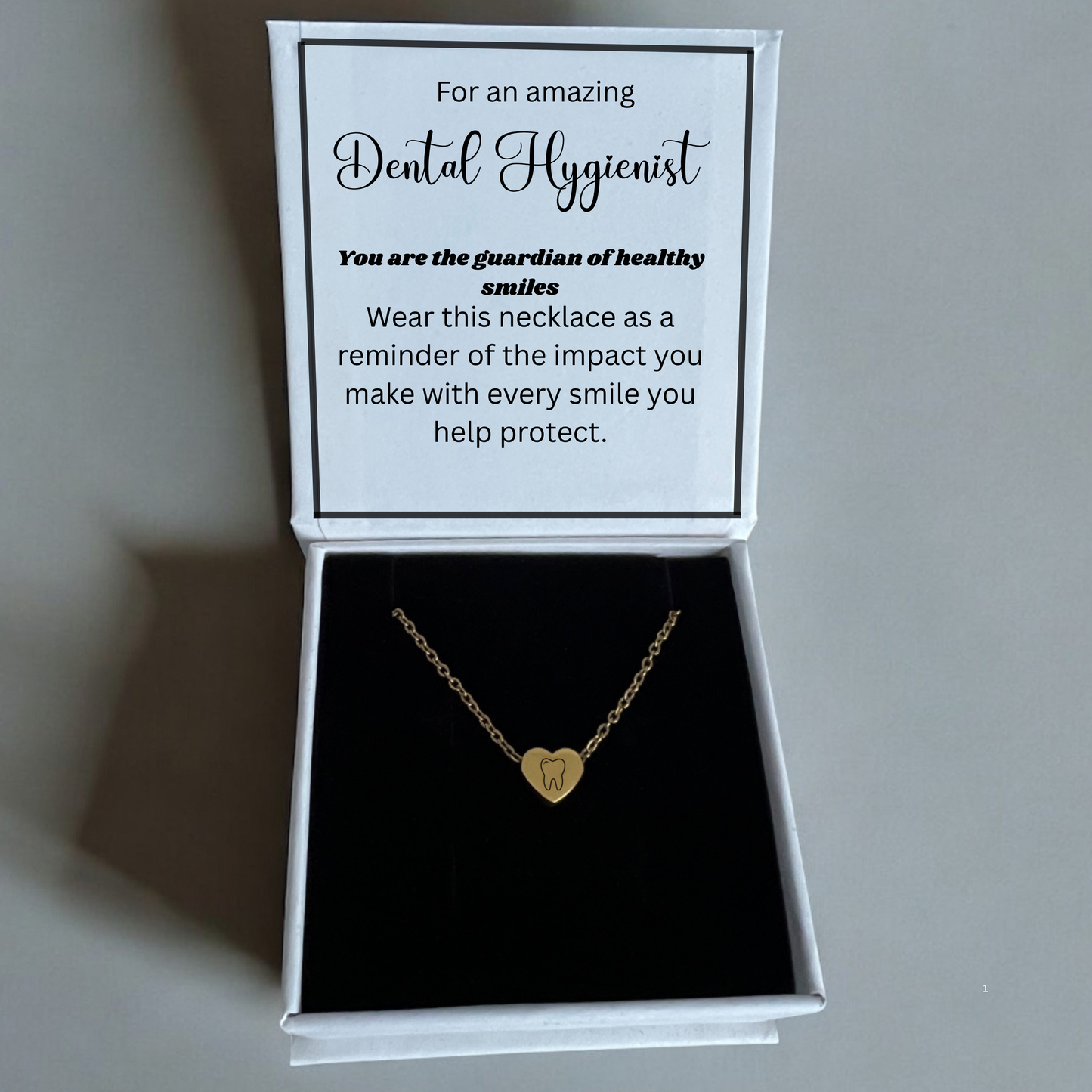Dainty Heart Tooth Necklace Pendant