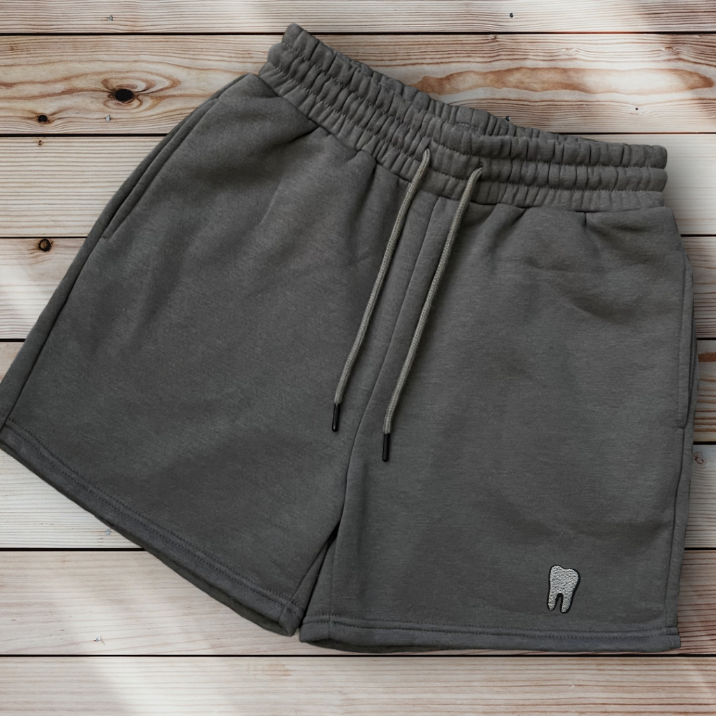 Tooth Sweat Shorts - Dental Crazed Charcoal / XS