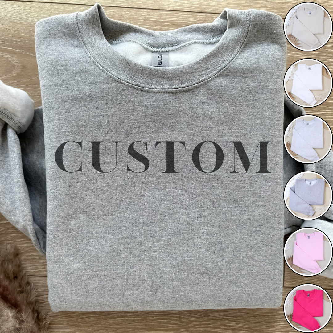 CUSTOM Crewneck Sweatshirt - Dental Crazed Sports Gray / S