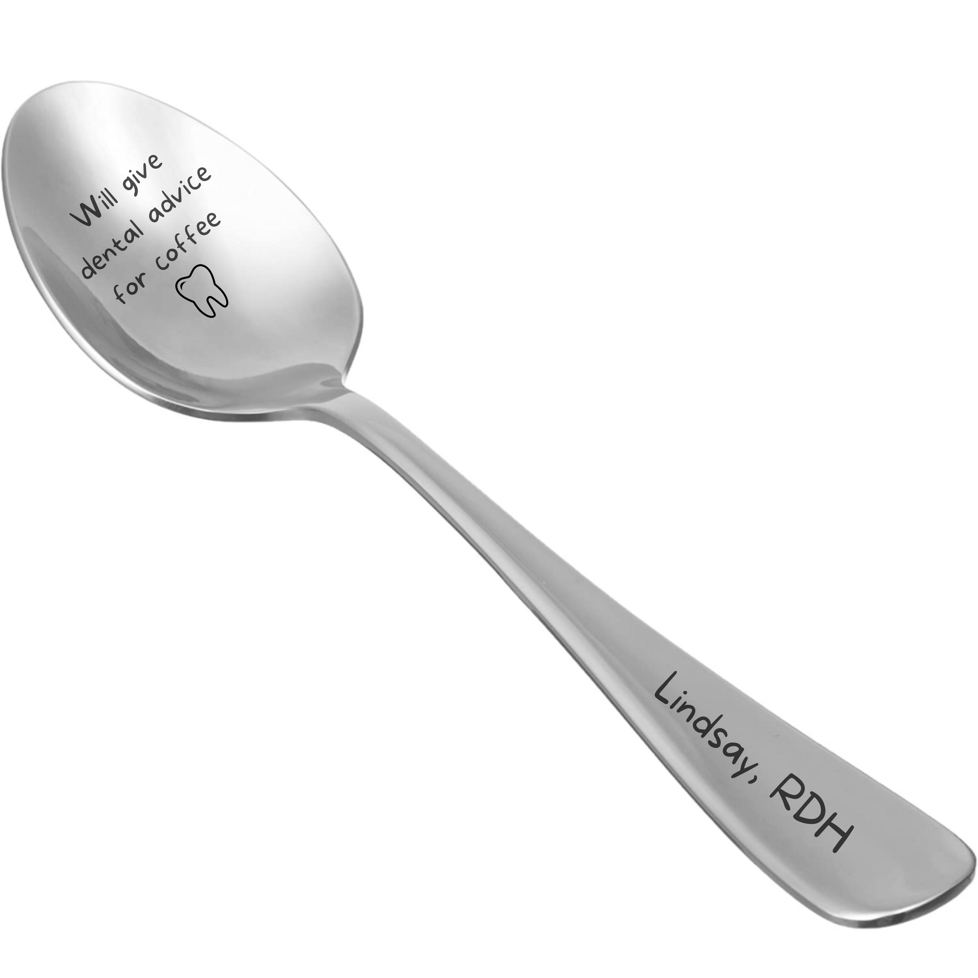 Personalized Funny Laser Engraved Dental Spoon - Dental Crazed