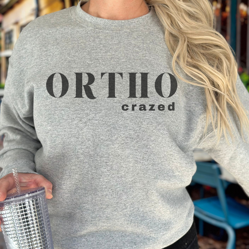 ORTHO crazed Crewneck Sweatshirt - Dental Crazed