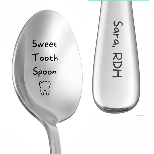 Personalized Funny Laser Engraved Dental Spoon - Dental Crazed