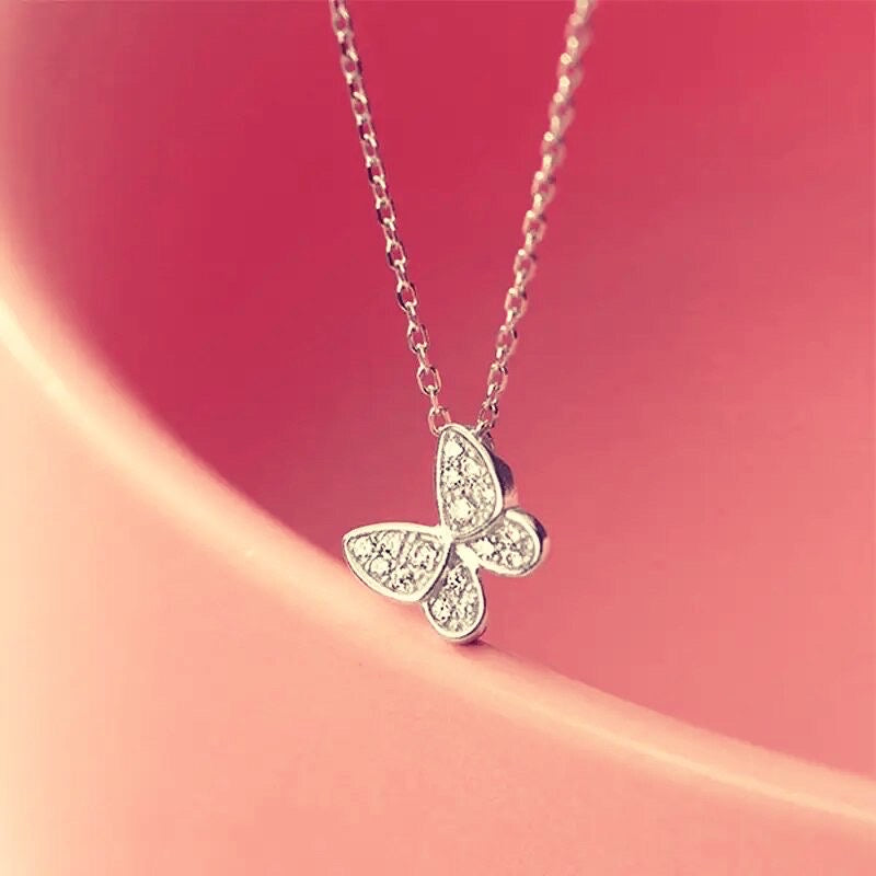 Dainty Butterfly Necklace - Dental Crazed