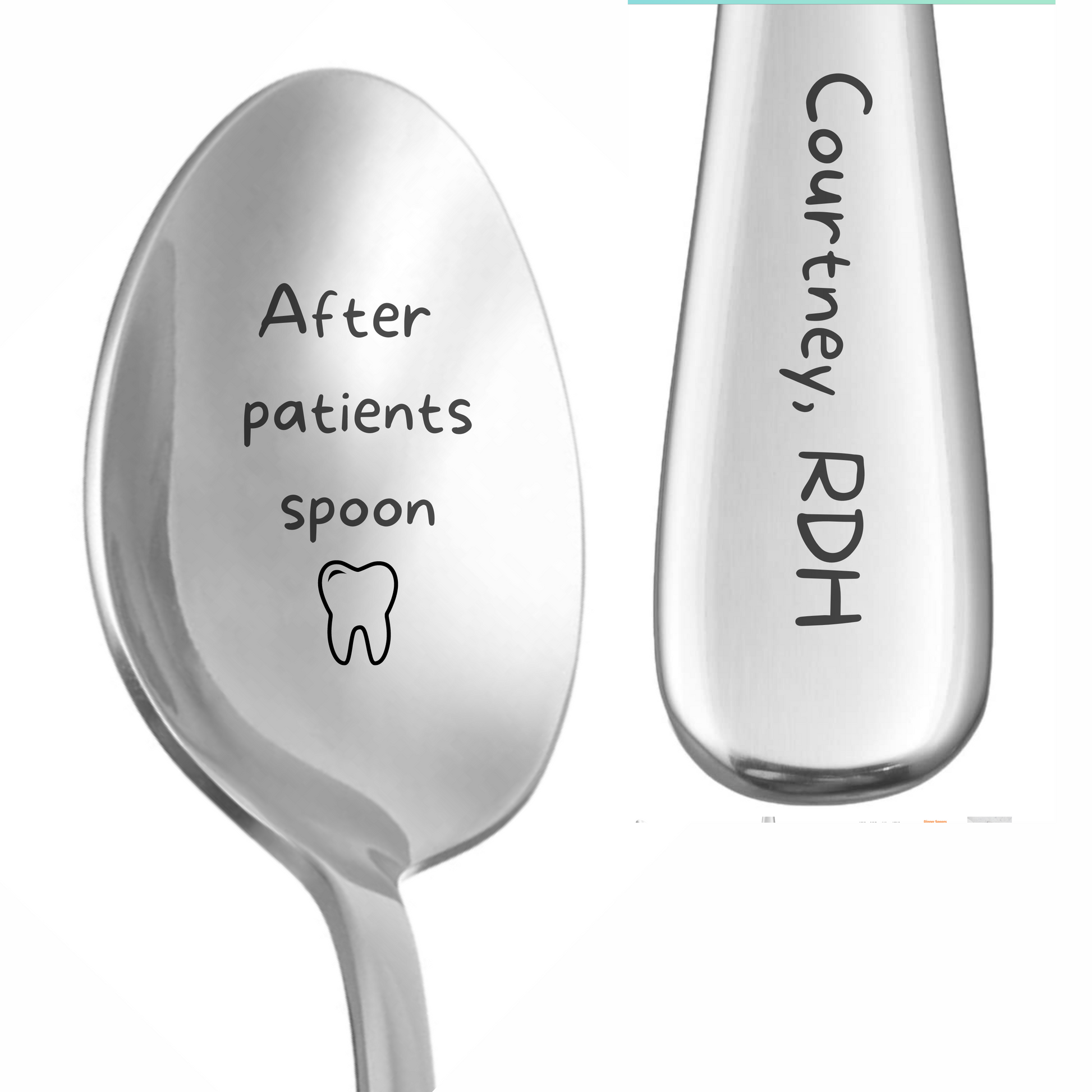 Personalized Funny Laser Engraved Dental Spoon - Dental Crazed