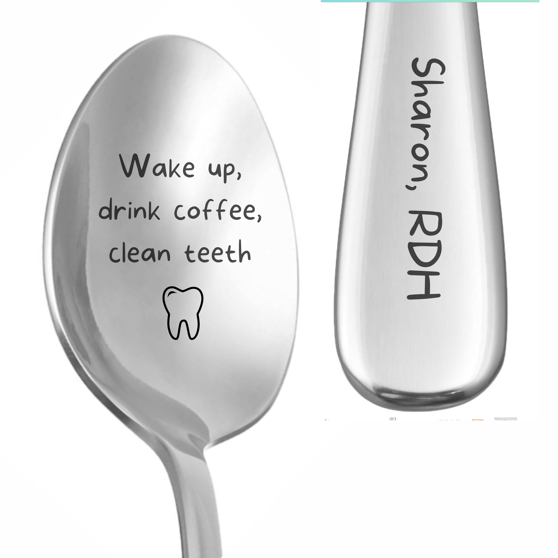 Personalized Funny Laser Engraved Dental Spoon - Dental Crazed