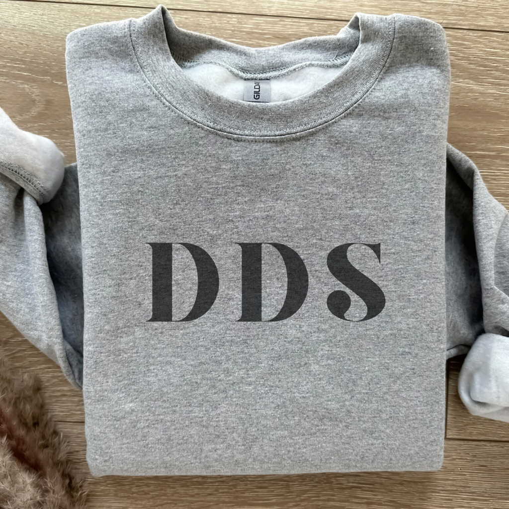 DDS Crewneck Sweatshirt - Dental Crazed Sports Gray / S