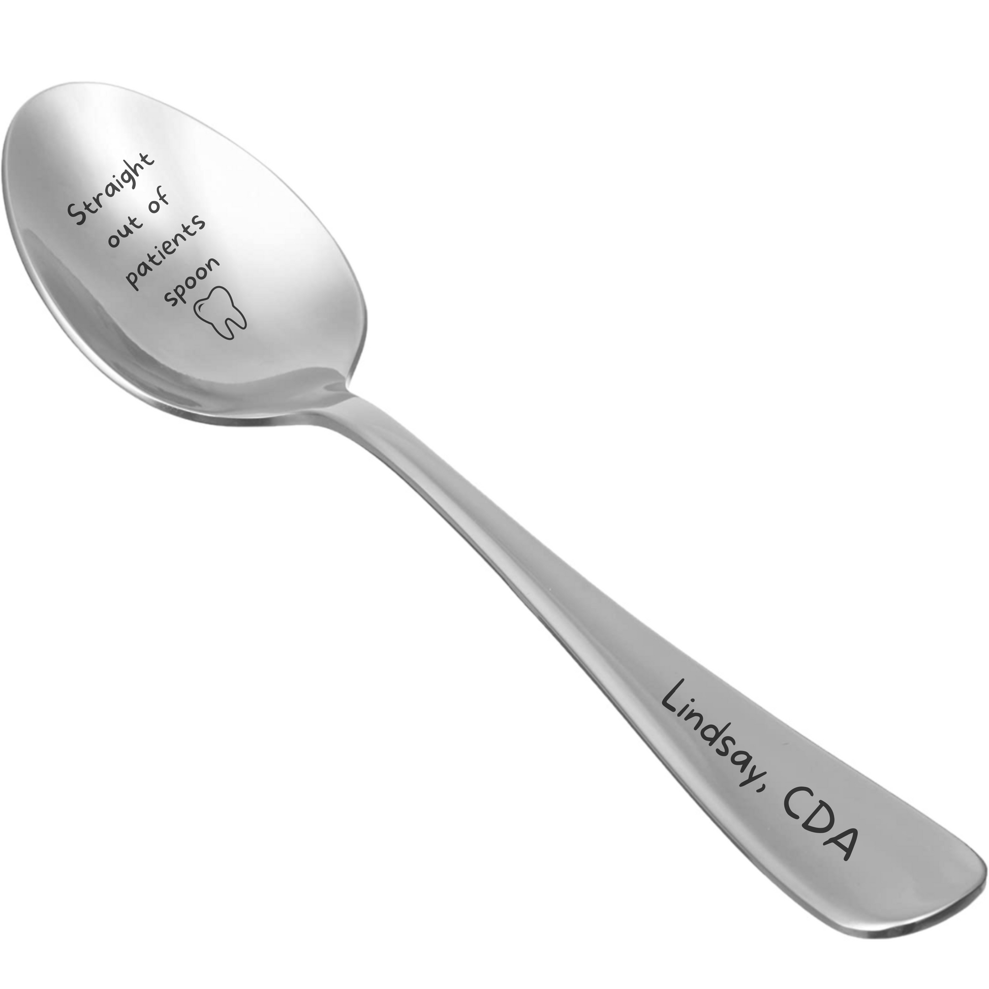 Personalized Funny Laser Engraved Dental Spoon - Dental Crazed