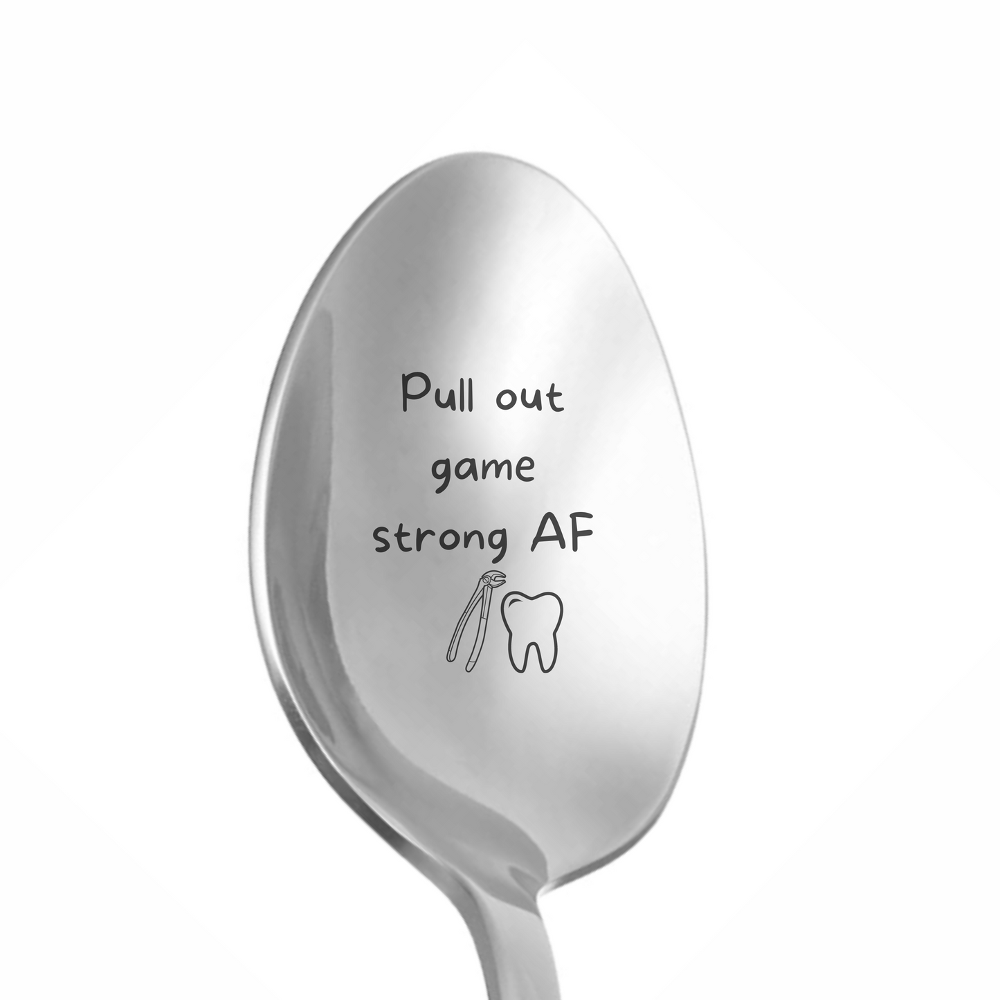 Personalized Funny Laser Engraved Dental Spoon - Dental Crazed