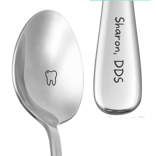 Personalized Funny Laser Engraved Dental Spoon - Dental Crazed