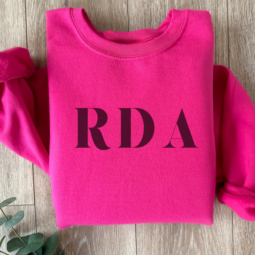 RDA Crewneck Sweatshirt - Dental Crazed Hot Pink / S