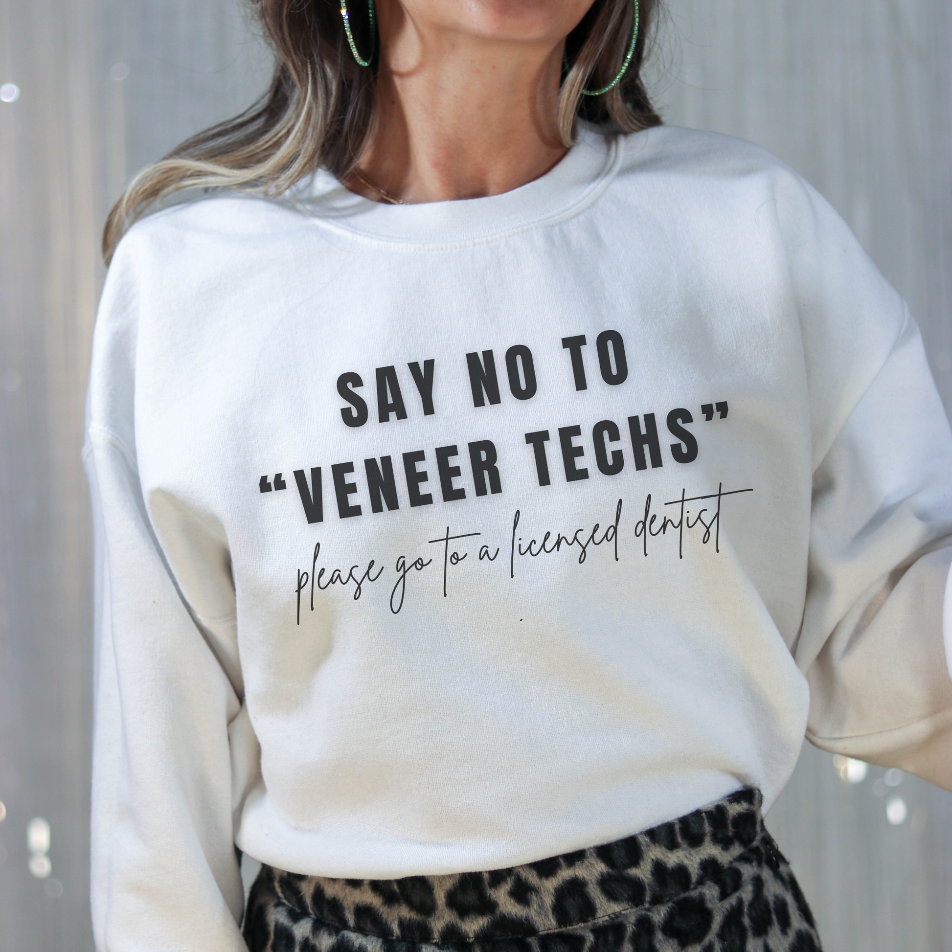 "VENEER TECH" Crewneck Sweatshirt - Dental Crazed