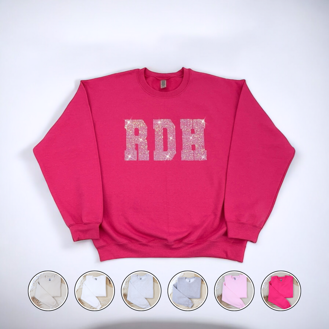 Bling RDH Crewneck Sweatshirt - Dental Crazed