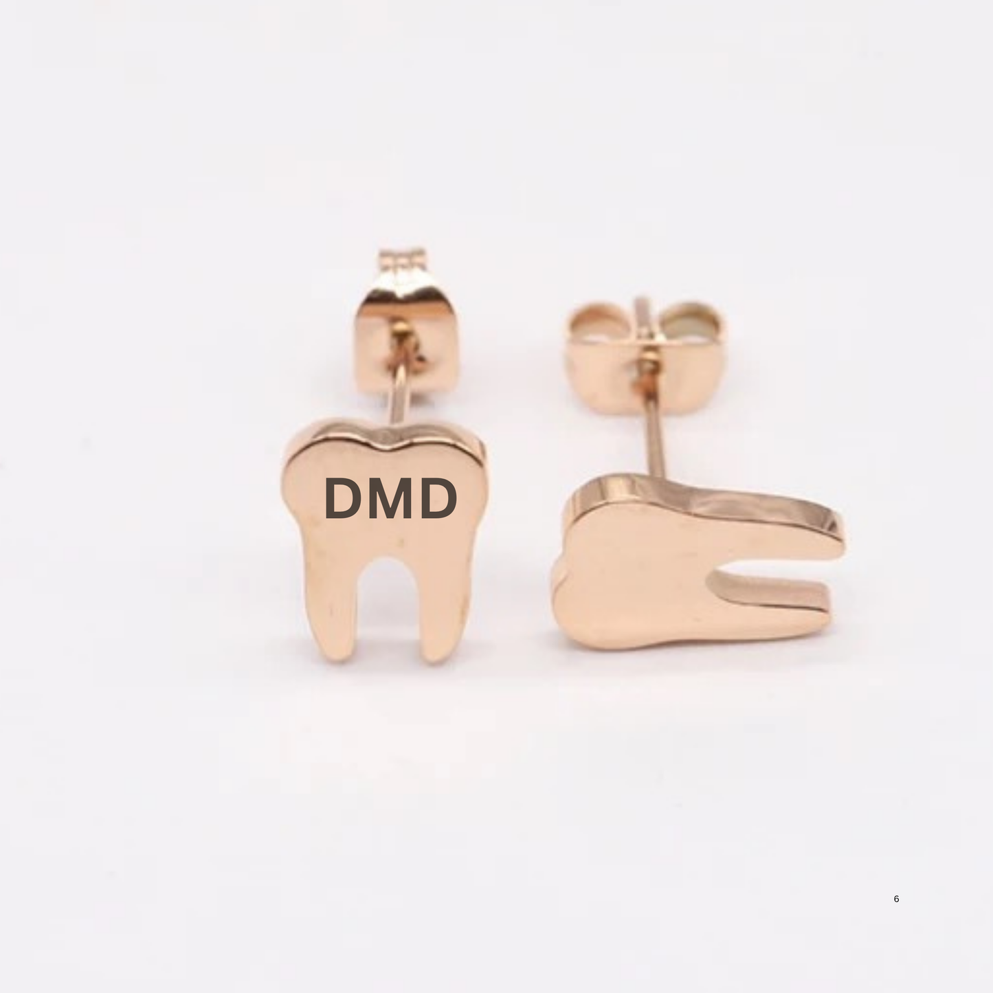 Personalizable Dainty Tooth Stud Earrings