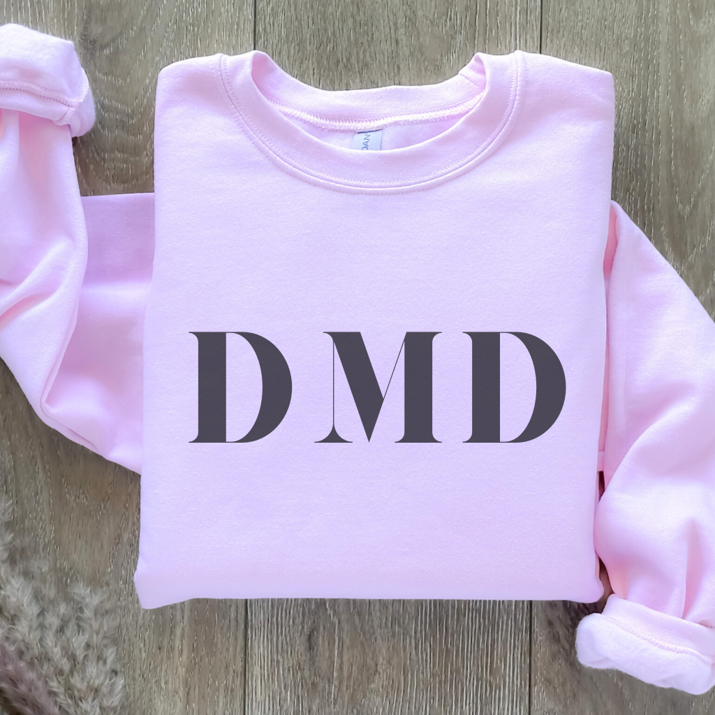 DMD Crewneck Sweatshirt - Dental Crazed Light Pink / S