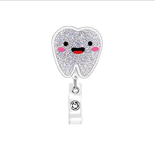 Tooth Shaped Badge Reel - Dental Crazed