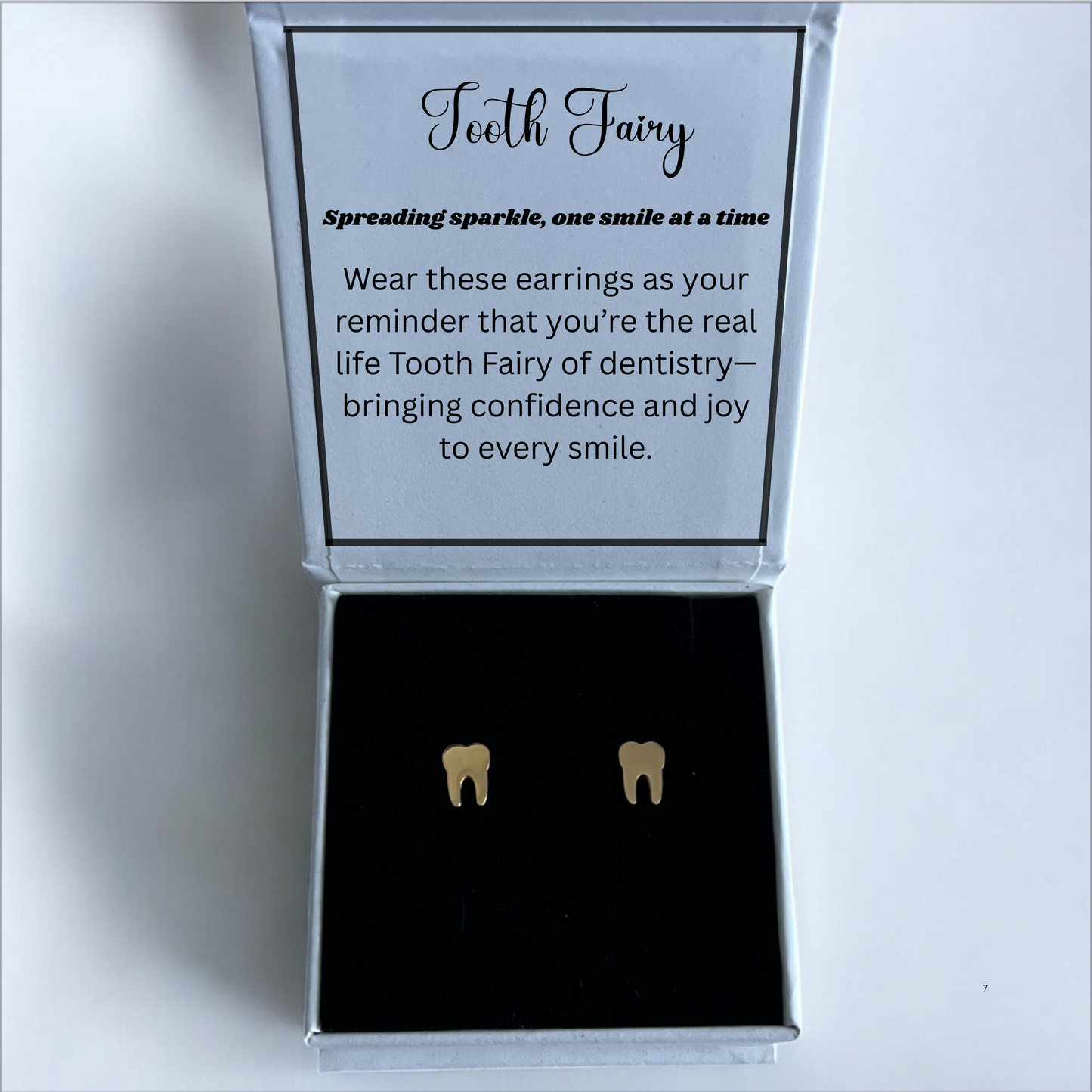 Dainty Tooth Stud Earrings