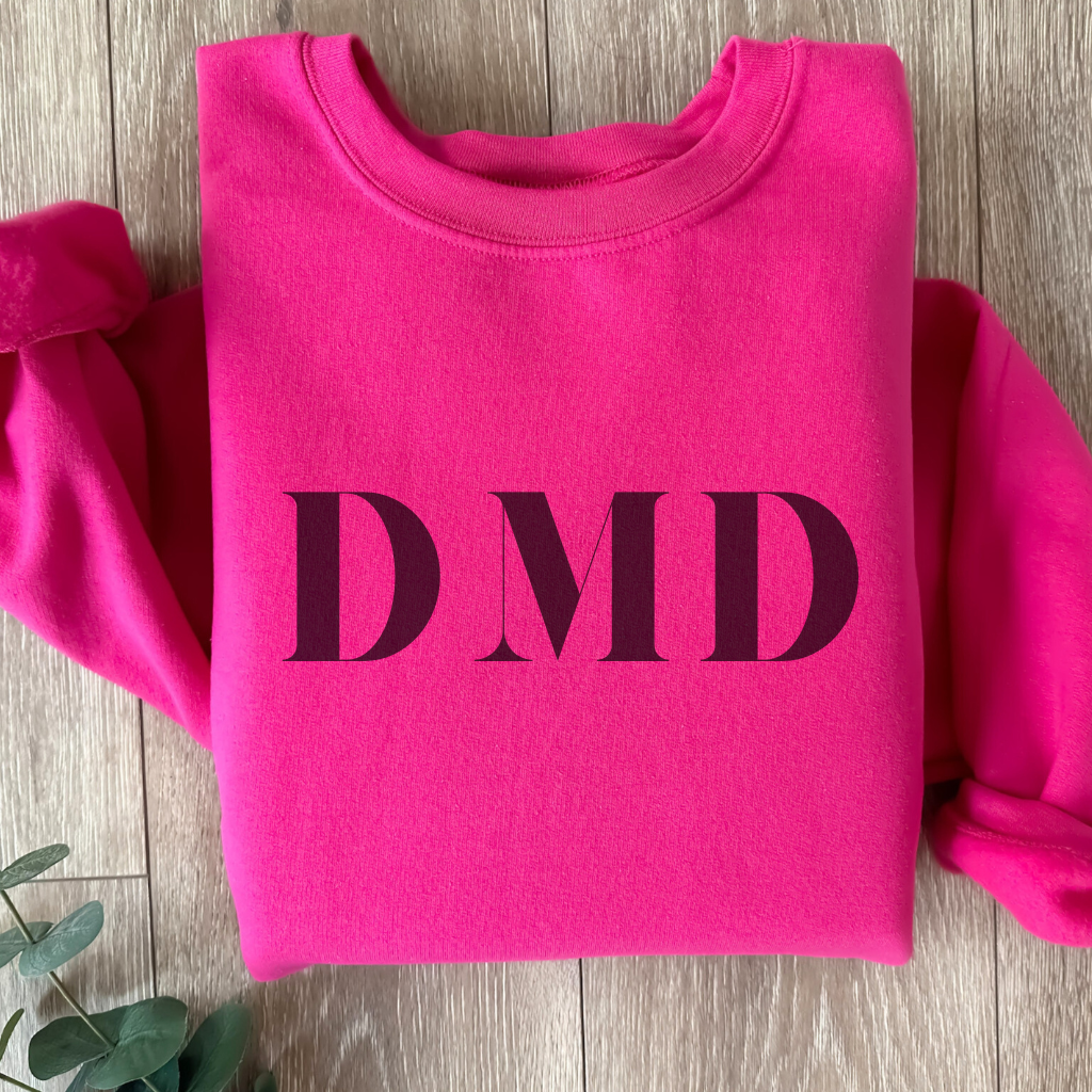 DMD Crewneck Sweatshirt - Dental Crazed Hot Pink / S