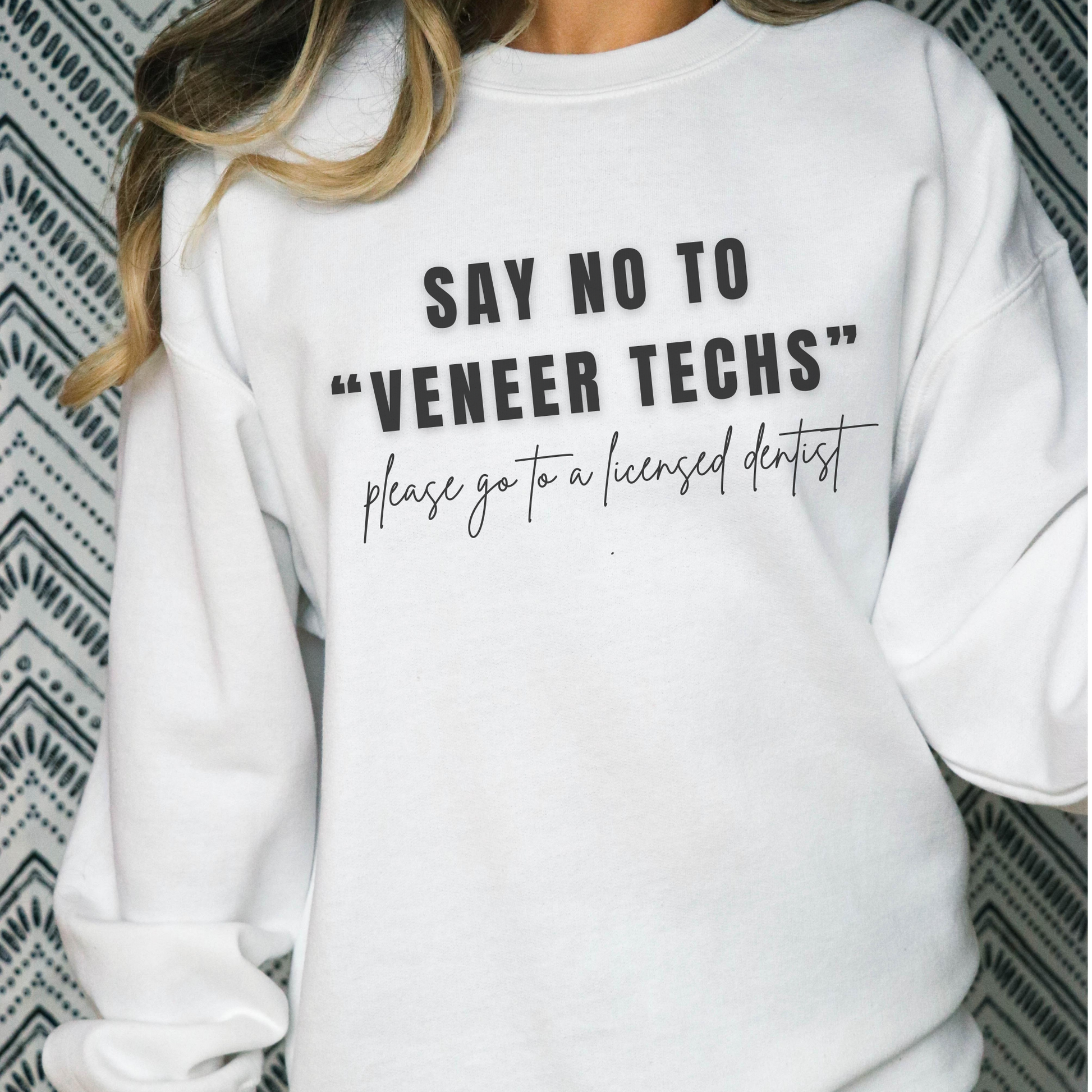 "VENEER TECH" Crewneck Sweatshirt - Dental Crazed