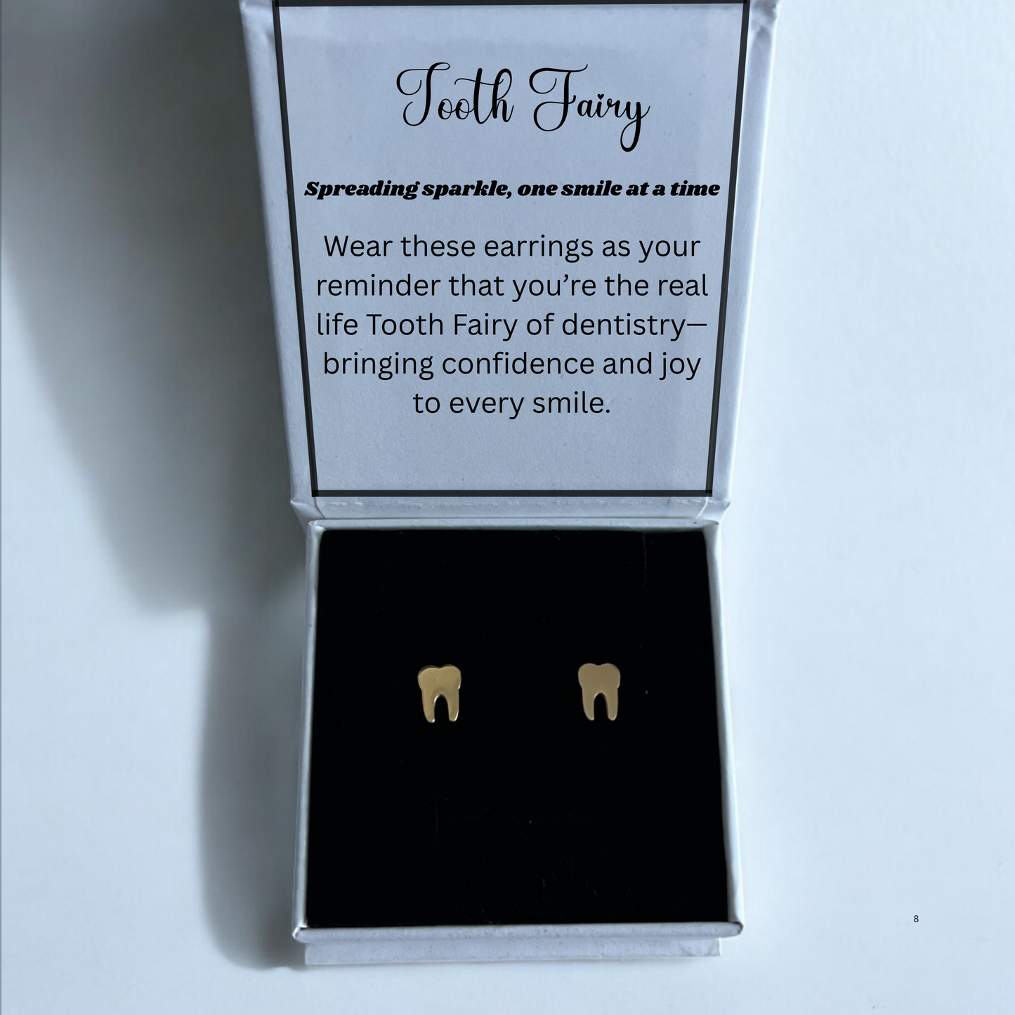 Dainty Tooth Stud Earrings