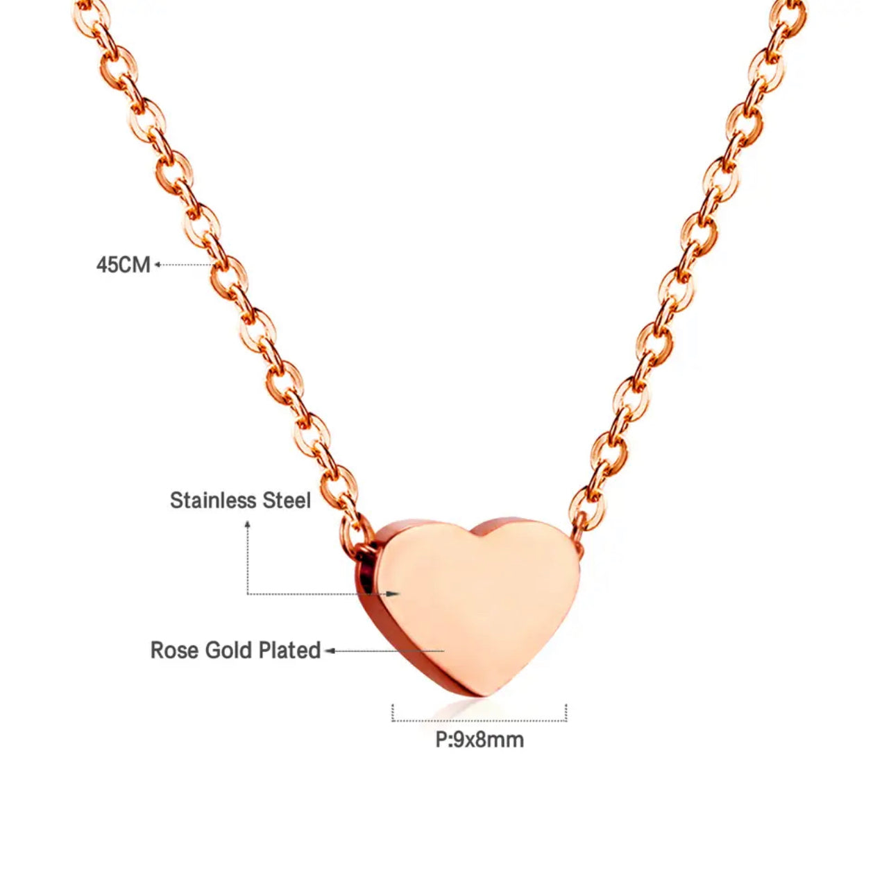 Heart Ortho Tooth Necklace Pendant - Dental Crazed