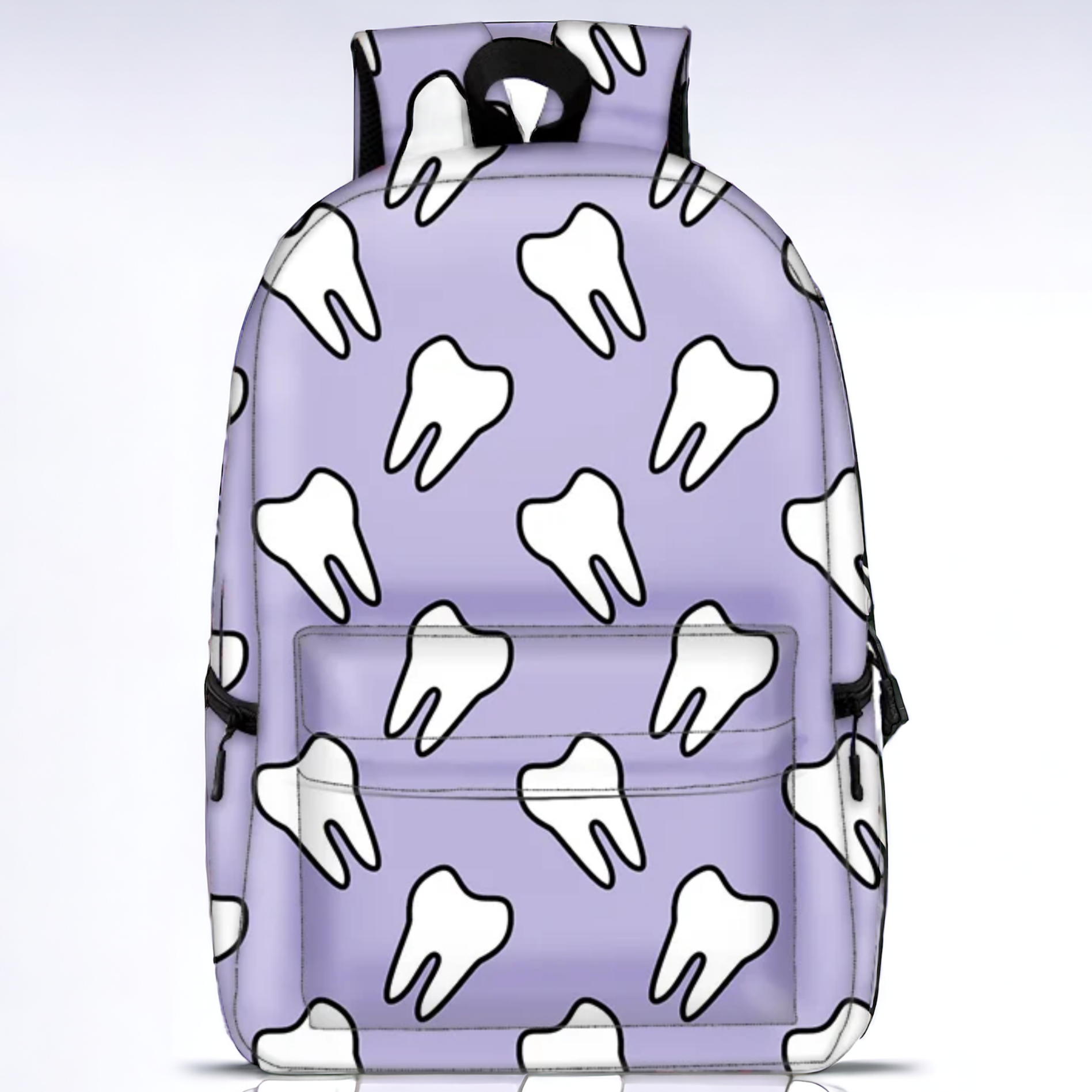 cute leather backpack with teeth Tooth Backpack – Dental Crazed