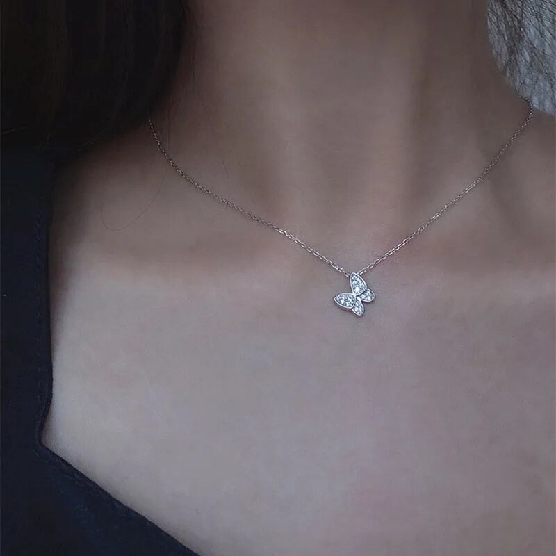 Dainty Butterfly Necklace - Dental Crazed