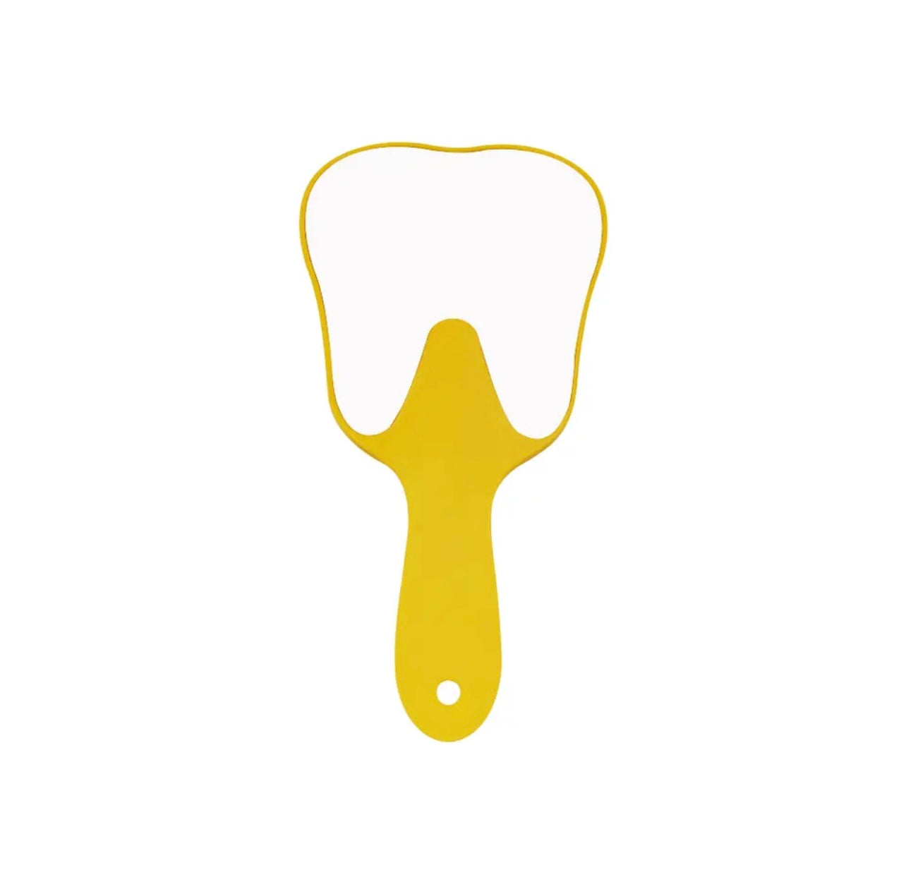 Tooth Shaped Mirror - Dental Crazed Yellow