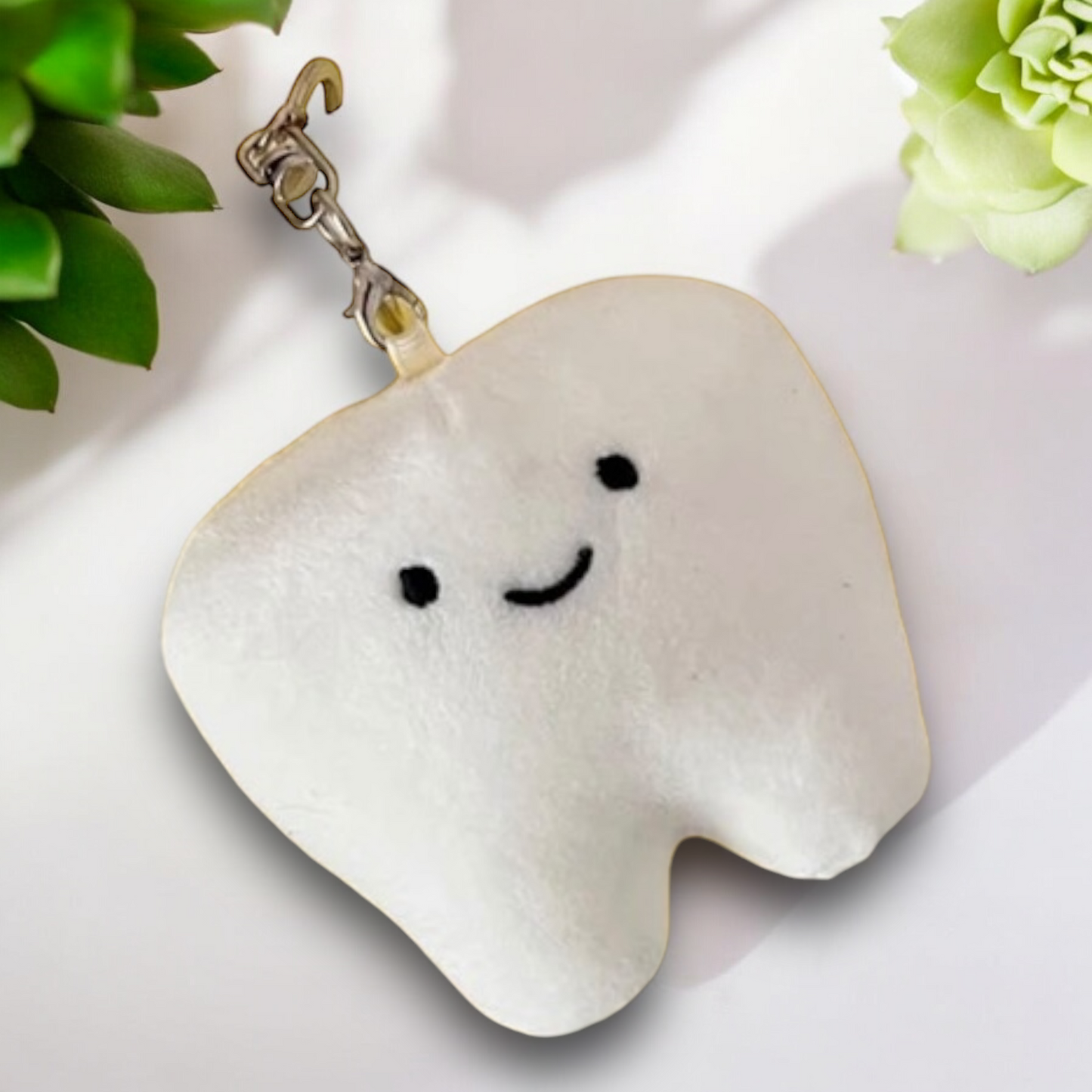 Tooth Plush Keychain