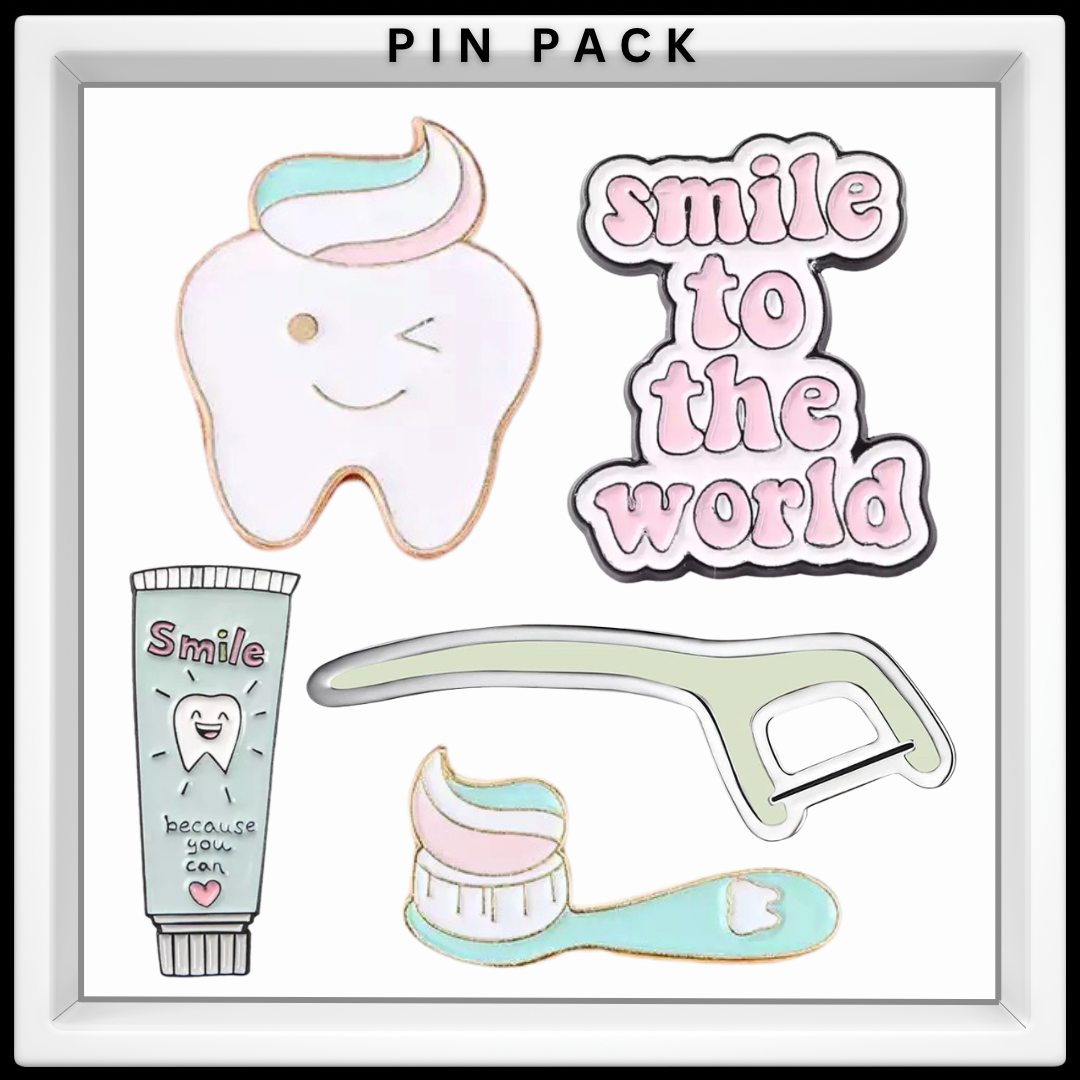 Enamel Pin Pack - Dental Crazed