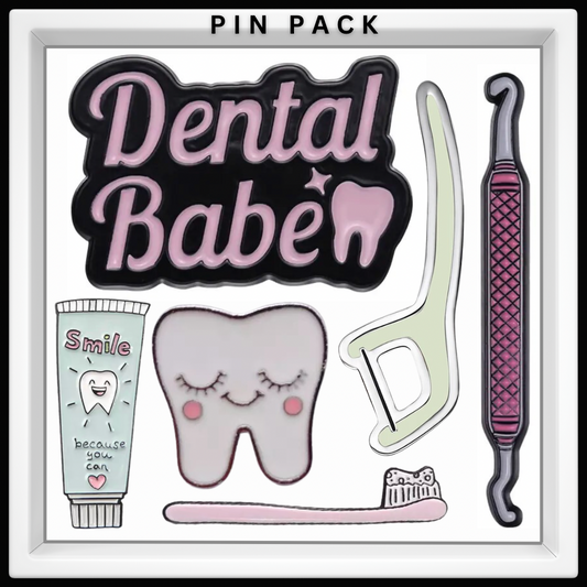 Dental Babe Enamel Pin Pack - Dental Crazed