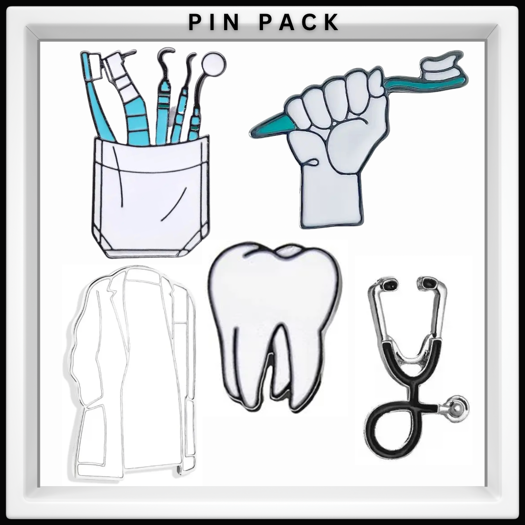 Enamel Pin Pack - Dental Crazed