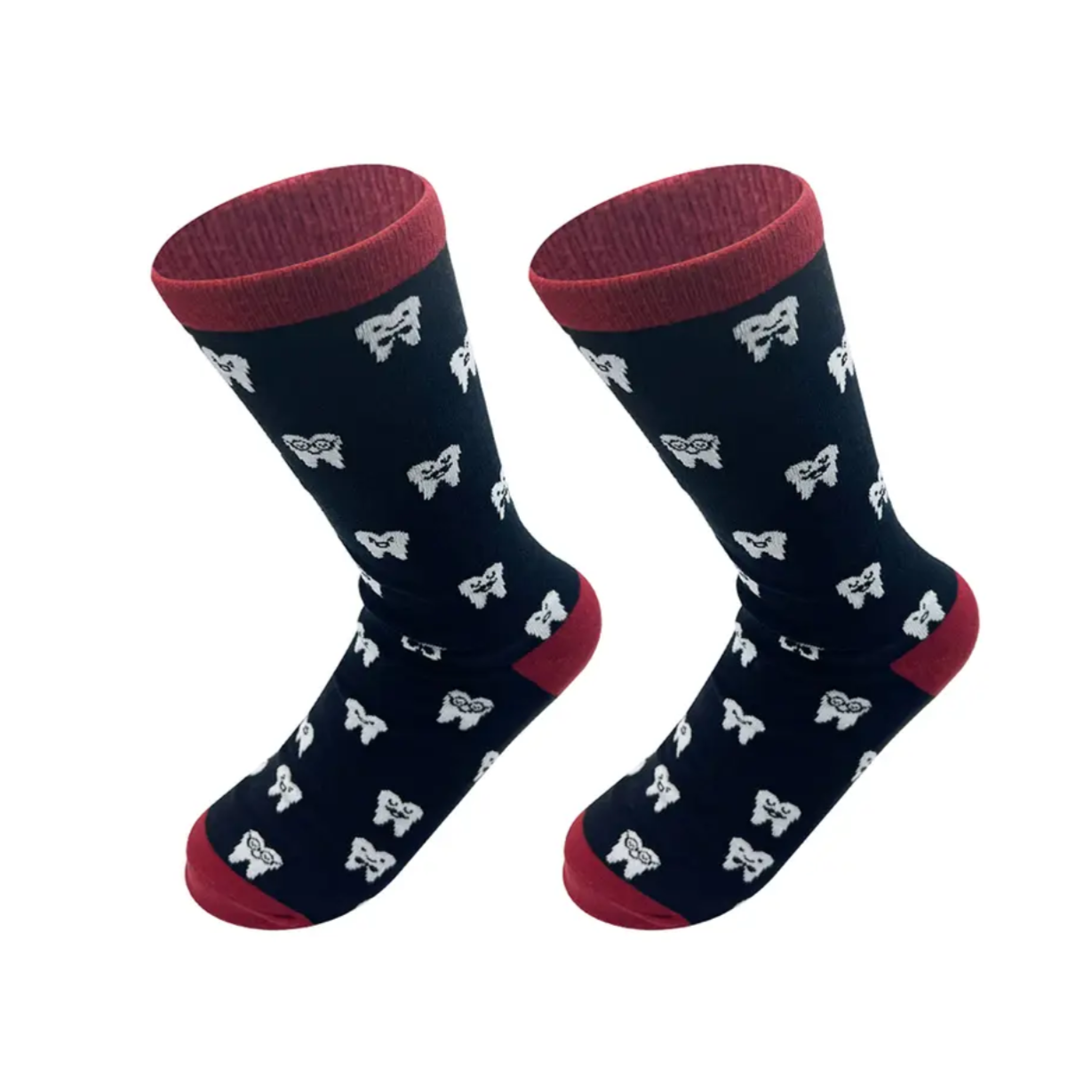 Dental Themed Socks - Dental Crazed Black