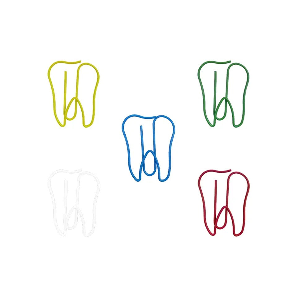 Tooth-Shaped Paper Clips