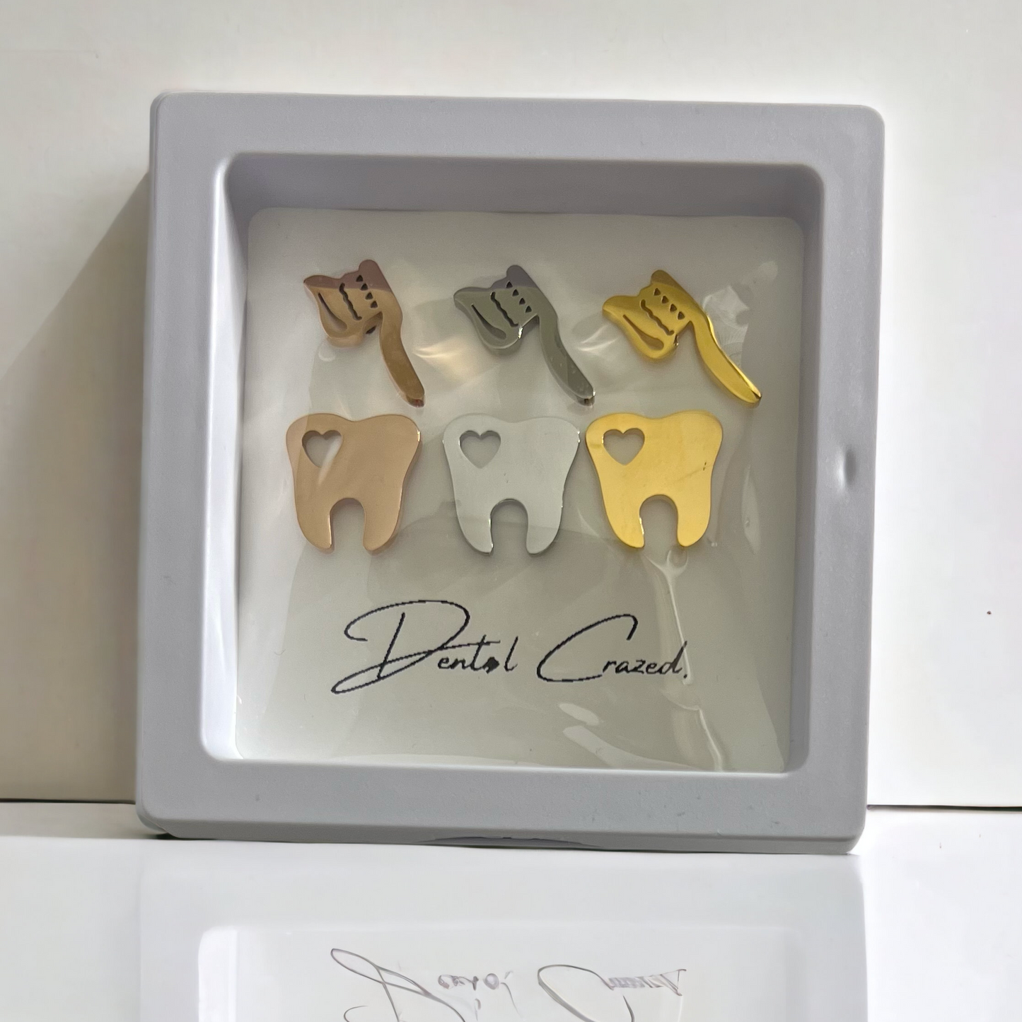 Tooth & Toothbrush Stud Earrings - Dental Crazed