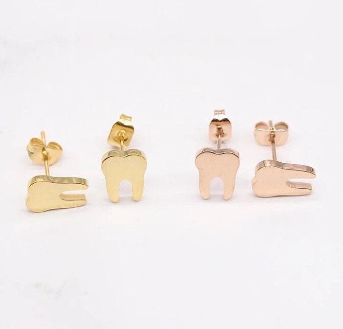 Dainty Tooth Stud Earring SET - Dental Crazed