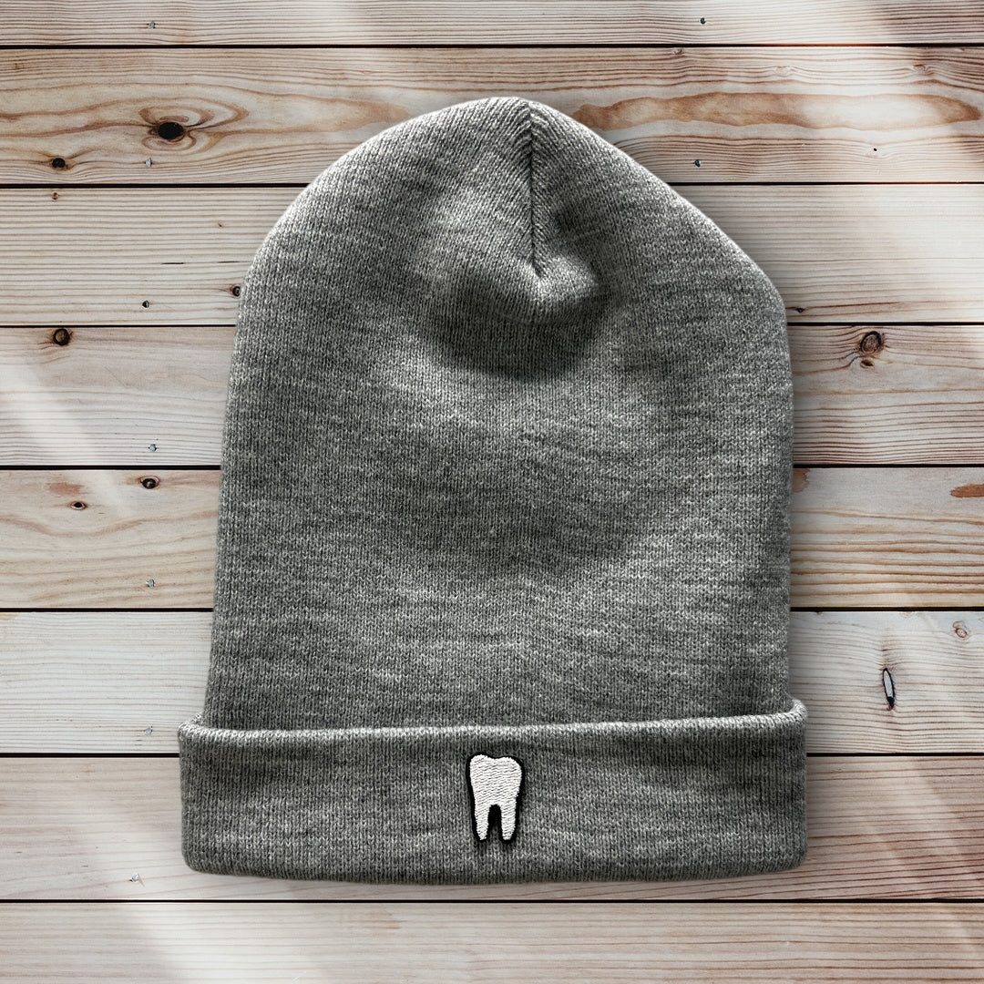 Tooth Beanie - Dental Crazed Grey