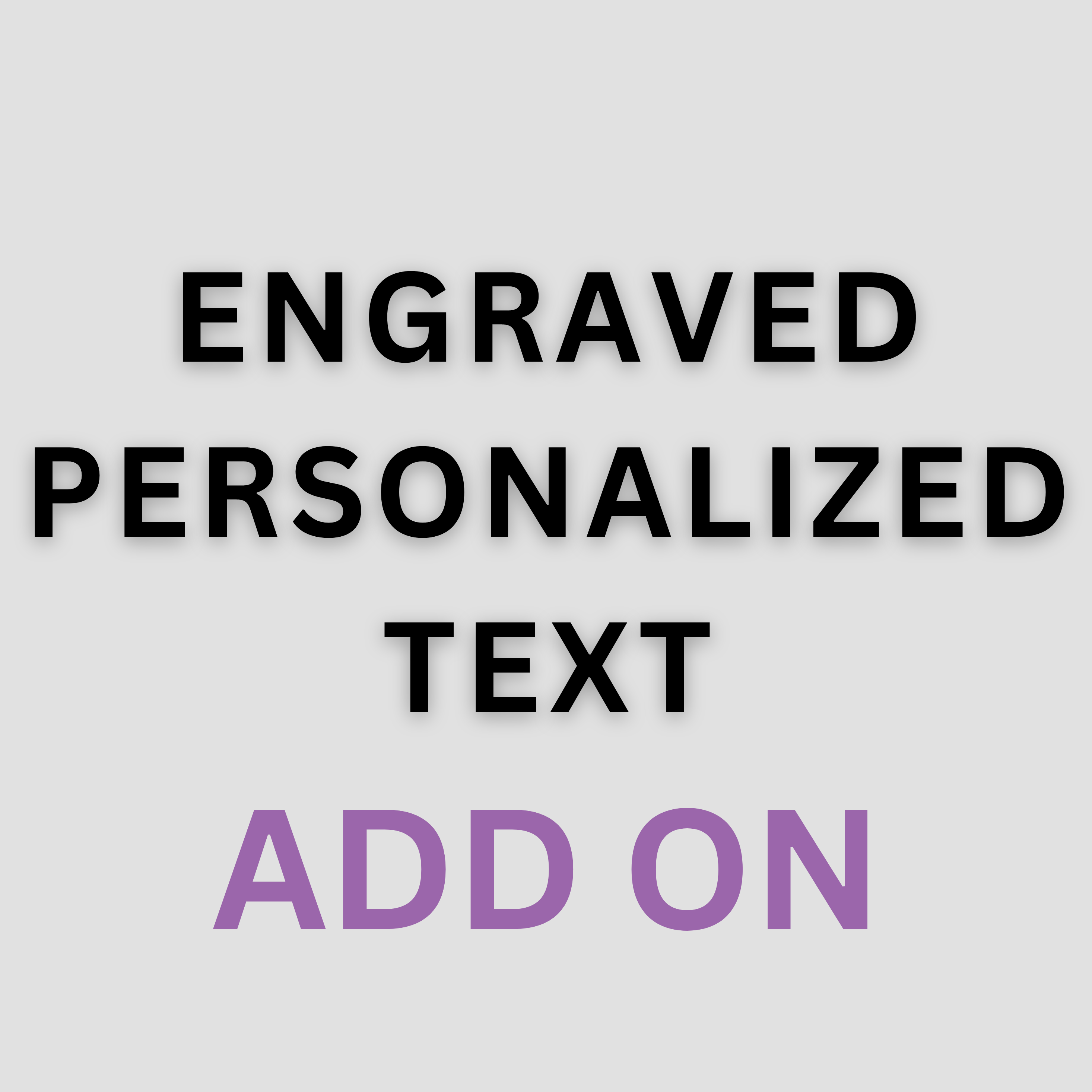 Personalized Text Engraved Personalized Text ADD ON – Dental Crazed