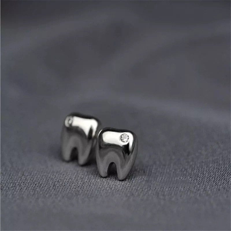 Tiny Tooth Stud Earrings - Dental Crazed