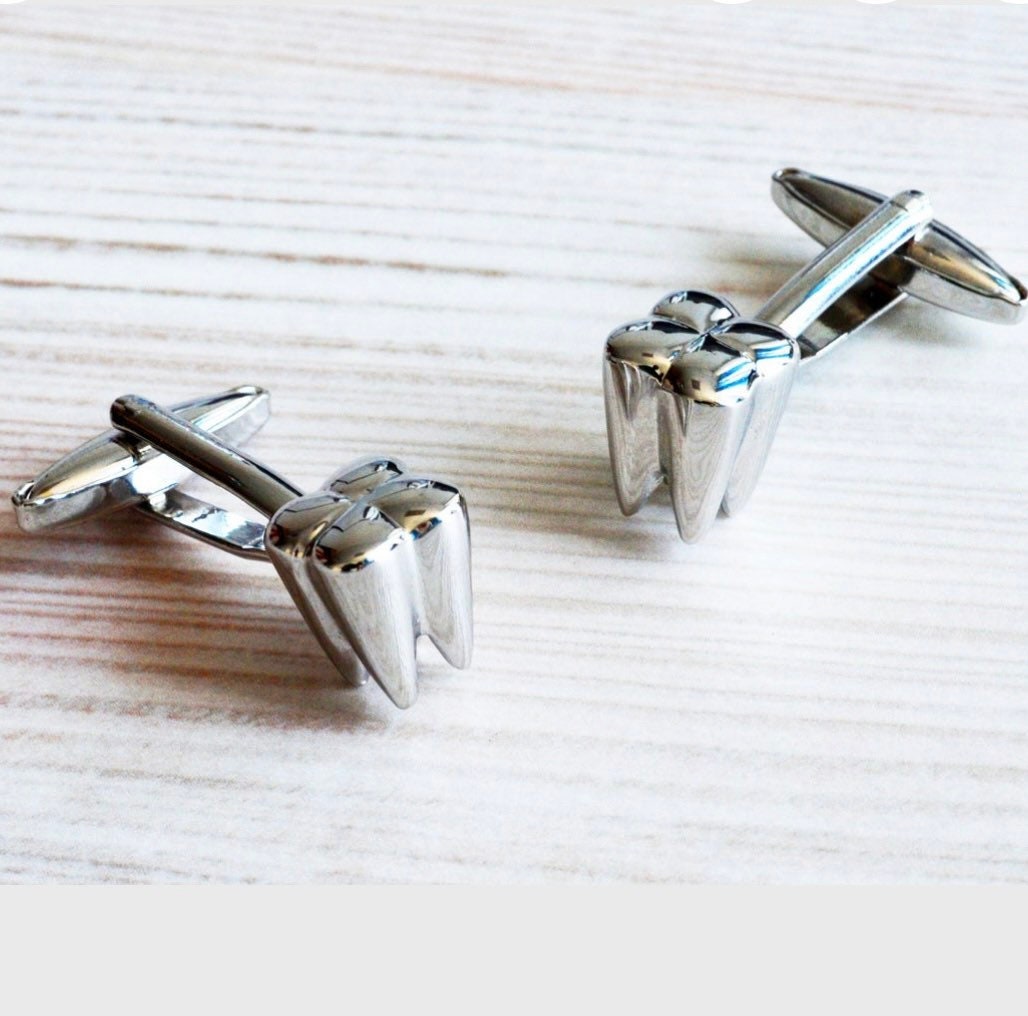 Tooth Cufflinks - Dental Crazed