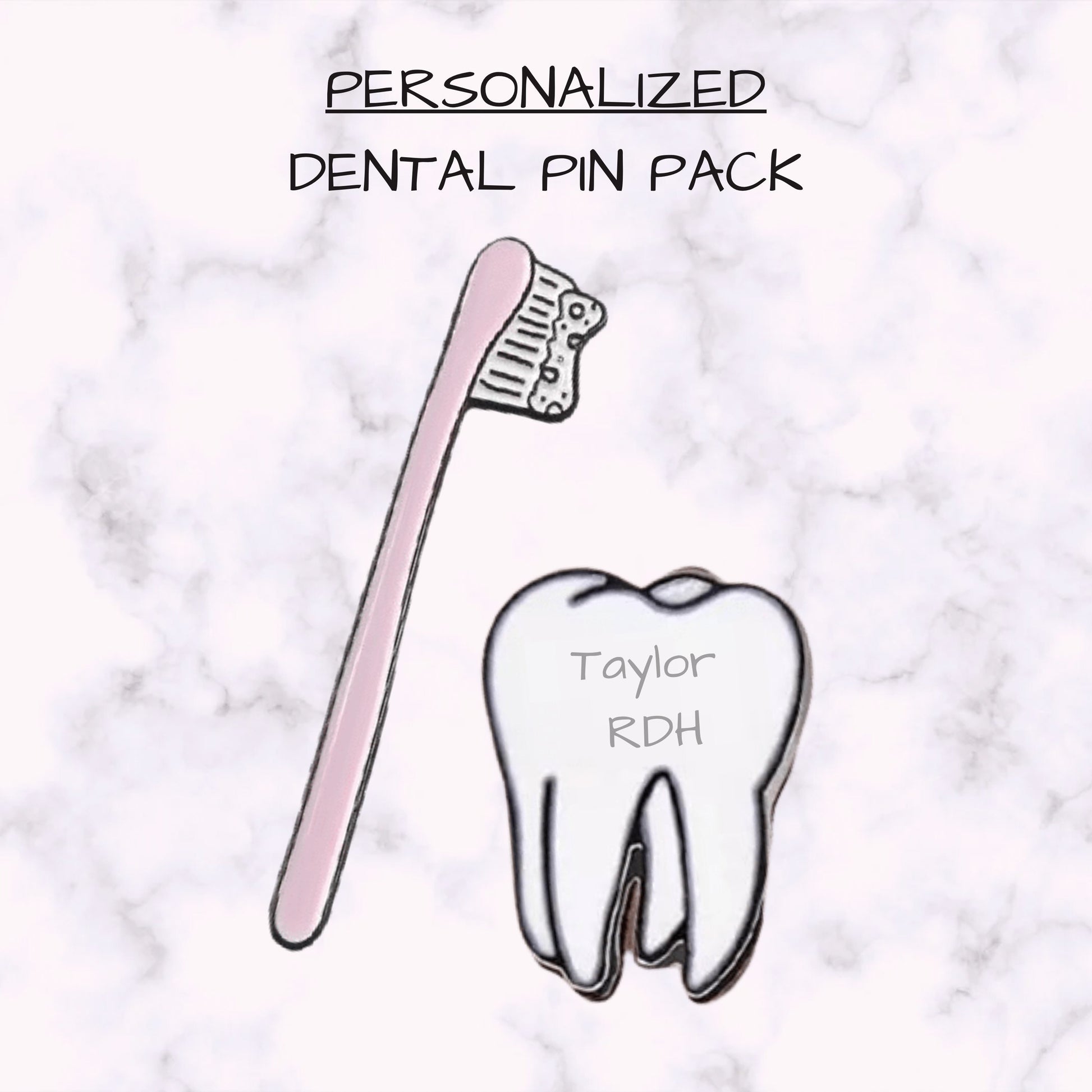 Personalized Lapel Pin Pack - Dental Crazed