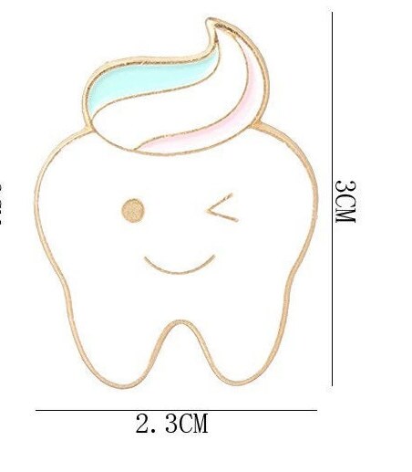 Personalizable Tooth Lapel Pin - Dental Crazed