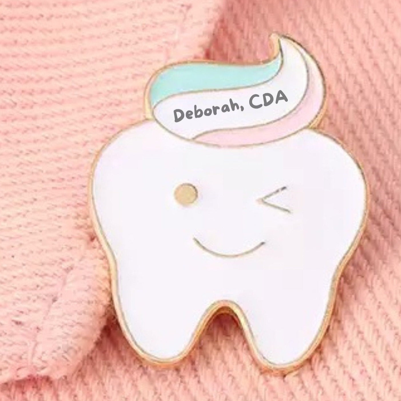 Personalizable Tooth Lapel Pin - Dental Crazed